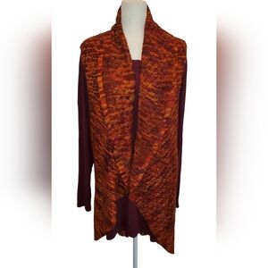 JohnPaulRichard 2X Open Front Knit Sweater Vest, Hi Low Sweater Vest Duster